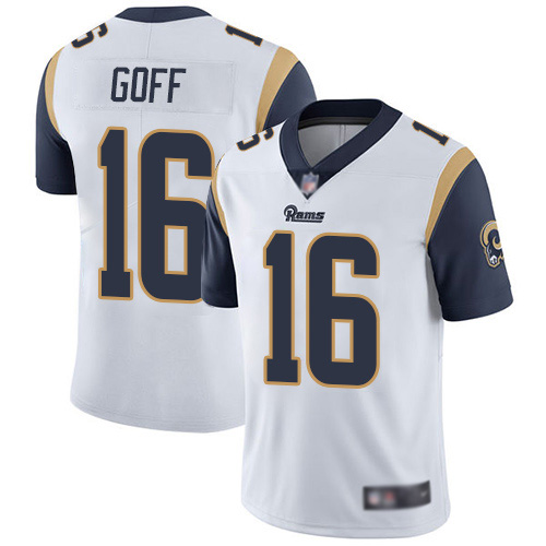 Los Angeles Rams Limited White Men Jared Goff Road Jersey NFL Football 16 Vapor Untouchable